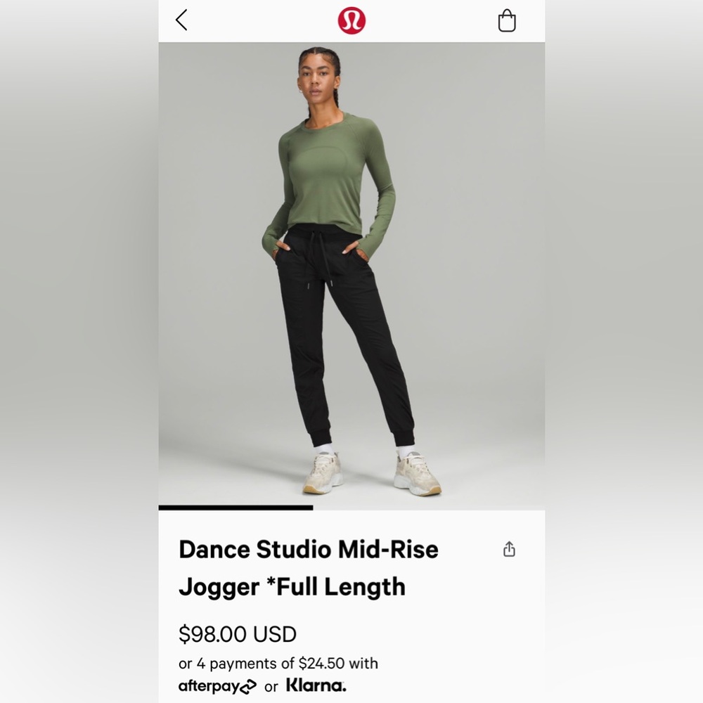 Lululemon Dance Studio Joggers